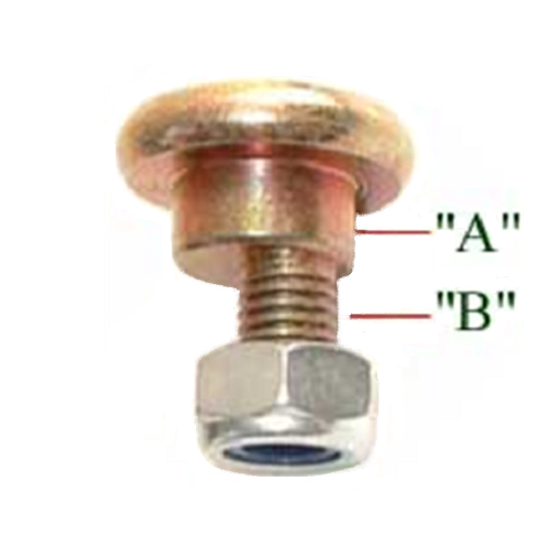 Disc Mower Blade Nuts & Bolts (Lot of 6) - Suits: Vicon - EFI, 18mm, 10mm